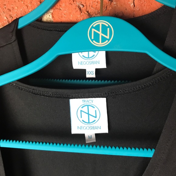 Tracy Negoshian Black Wrap Dress EXCLUSIVE - Picture 3 of 3